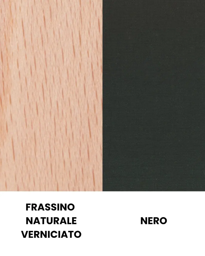 Tripolina (Fresno natural barnizado, 400 - Negro)